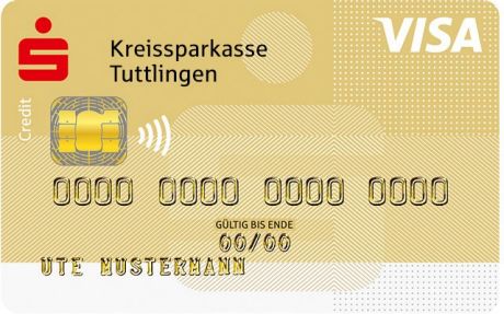 Kreditkarte Gold als Visacard